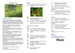 Jahresprogramm 2015 - BUND Kreisgruppe Mainz