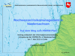 Vortrag zur Hochwasserrisikomanagement