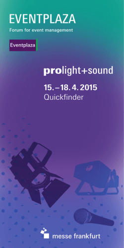 Quickfinder: Eventplaza - Prolight + Sound