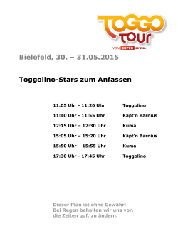 Bielefeld, 30. – 31.05.2015 Toggolino