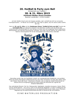 Pressemitteilung Hutball & Party zum Ball 2015 * Datei