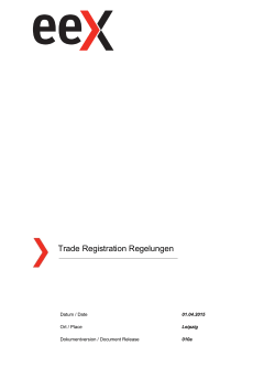 Trade Registration Rules