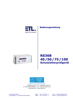 Handbuch RS36B-40/50/75/100