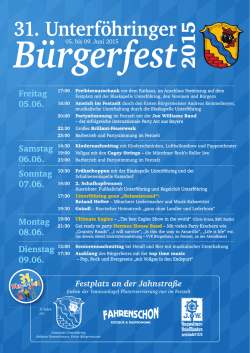 31. Unterf&ouml;hringer B&uuml;rgerfest