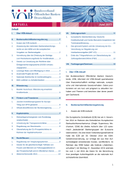 VÖB-Aktuell Juni 2015 - Bundesverband Öffentlicher Banken