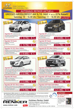 Hyundai i10 Classic - Autohaus Renker GmbH
