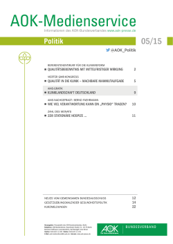 ams-Politik 05/15 - AOK