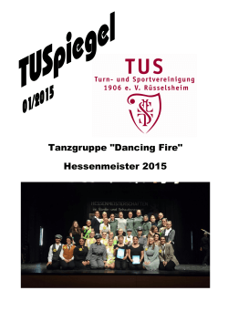 Tanzgruppe "Dancing Fire" Hessenmeister 2015