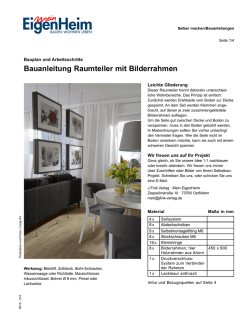 Raumteiler mit Bilderrahmen