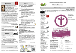 Pfarrnachrichten Nr. 8 vom 21. - 29.03.2015