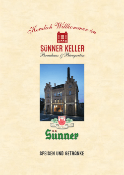 PDF-Datei - SÜNNER Keller