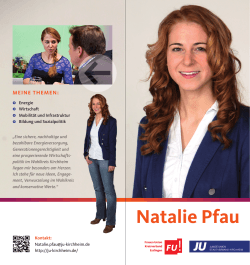 - Natalie Pfau