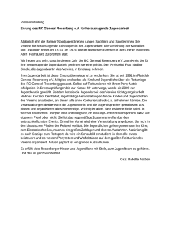 Pressemitteilung Ehrung Jugendarbeit