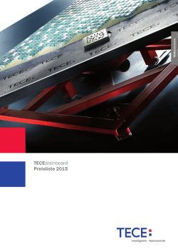 TECEdrainboard Preisliste 2015 (PDF 792 KB)