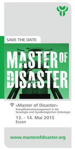 Startseite - Master of Disaster
