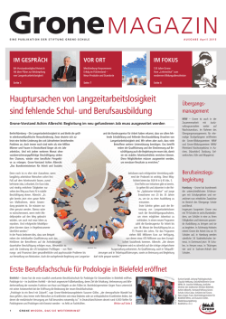 Hauptursachen von Langzeitarbeitslosigkeit sind fehlende Schul