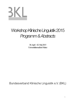 Programm+Abstracts Workshop 2015