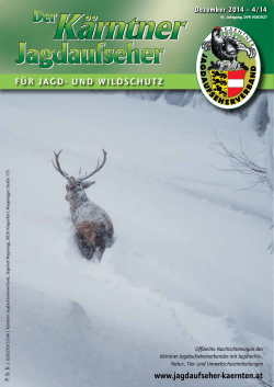 Ausgabe Dezember 2014 - Kärntner Jagdaufseher Verband