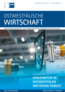 WIRTSCHAFT - IHK Ostwestfalen zu Bielefeld