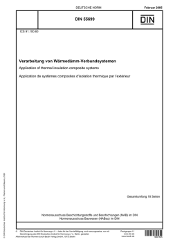 Verarbeitungsrichtlinien WDVS Din 55699