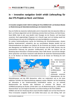 in PRESSEMITTEILUNG - in-innovative