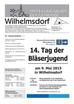am 9. Mai 2015 in Wilhelmsdorf