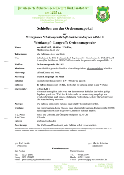 Schie&szlig;en um den Ordonnanzpokal