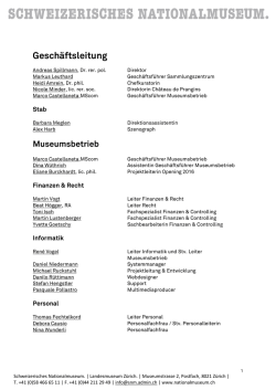 Organisation/Mitarbeiter