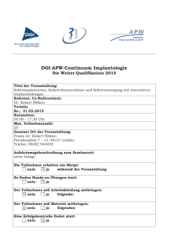 DGI-APW-Continuum Implantologie