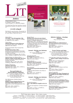 Judaica - LIT Verlag