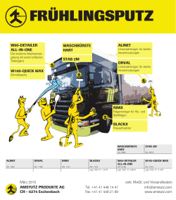 Frühlingsputz 2015 - Amstutz Produkte AG