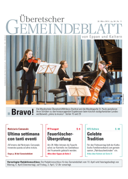 Bravo! - Gemeindeblatt von Eppan und Kaltern