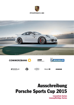 Ausschreibung PSC - Porsche Club Deutschland