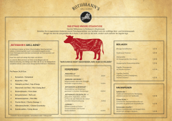 rothmann`s grill-menü