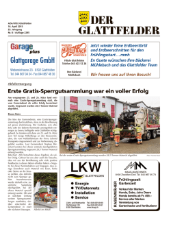 Glattgarage GmbH - Der Glattfelder