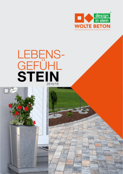 LEBENS- GEFÜHL - bei wolte beton