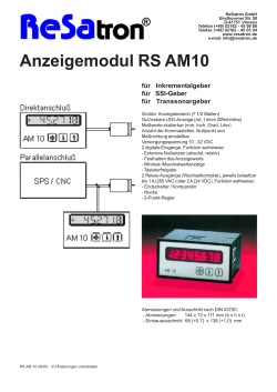 Datenblatt PDF - ReSatron GmbH