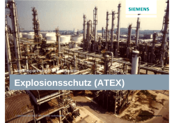 Explosionsschutz (ATEX)
