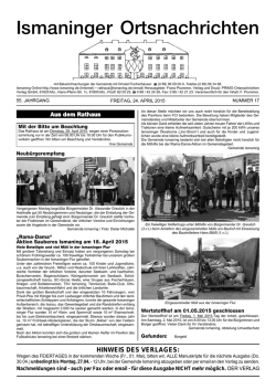 Ismaninger Ortsnachrichten