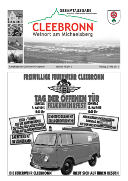 GESAMTAUSGABE - Gemeinde Cleebronn