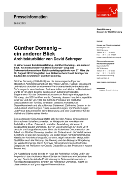 Günther Domenig – ein anderer Blick