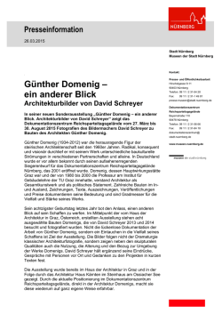 G&uuml;nther Domenig &ndash; ein anderer Blick