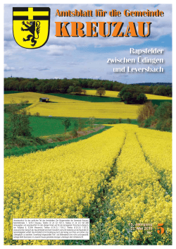 Amtsblatt 5-2015 - Gemeinde Kreuzau