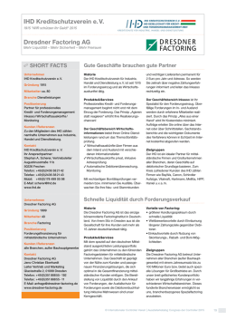 IhD Kreditschutzverein e. V. Dresdner Factoring aG