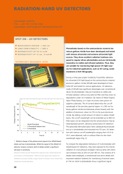 Strahlungsbeständige UV-Detektoren [ PDF 0.28 MB ]
