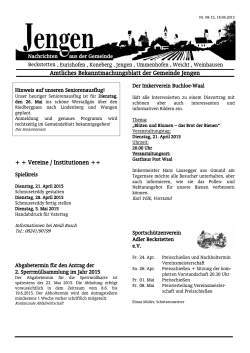 Ausgabe 8/2015 - Gemeinde Jengen