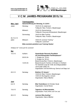 Jahresprogramm 2015/2016
