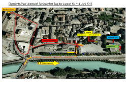 Übersichts-Plan Unterkunft Schützenfest Tag der Jugend 13. / 14