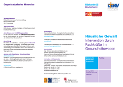 H&auml;usliche Gewalt Intervention durch Fachkr&auml;fte im