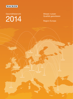 Geschäftsbericht 2014